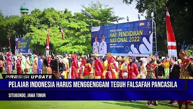 KAPOLRES SITUBONDO HADIRI UPACARA HARI PENDIDIKAN NASIONAL 2022 DI ALUN-ALUN SITUBONDO