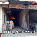 मुरैना : कॉटन फैक्ट्री में लगी भीषण आग