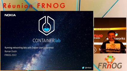 FRnOG 35 - Roman Dodin : Running network labs with docker user experience
