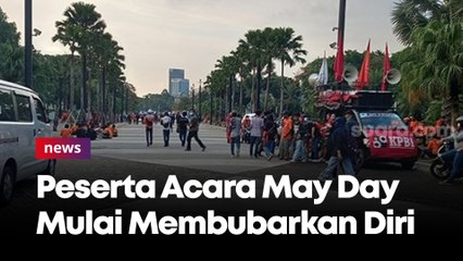 Massa Buruh Peserta Acara May Day Fiesta Mulai Membubarkan Diri Dari SUGBK