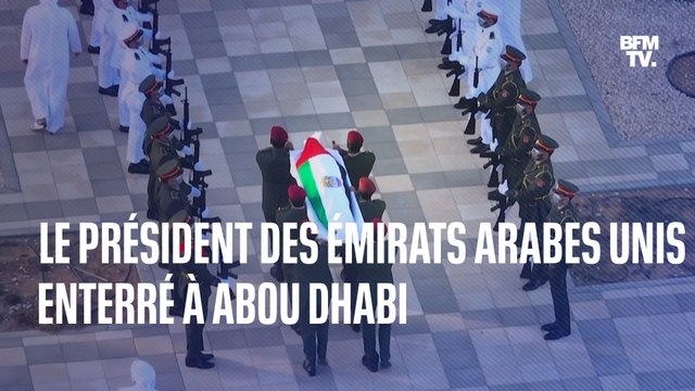 Le président des Émirats arabes unis, mort vendredi, a été enterré à Abou Dhabi