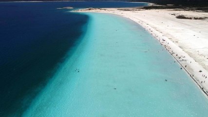 Salda Gölü’nde su çekilmesi devam ediyor
