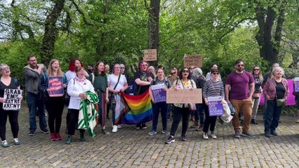 Watch the women's reproductive rights protest in Edinburgh today