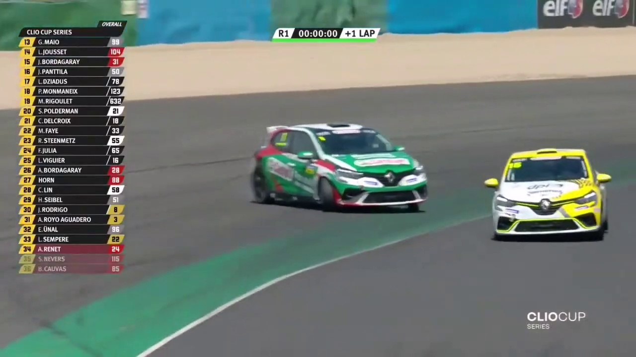 Clio Cup France 2022 Magny Cours Race 1 Milan Epic Save