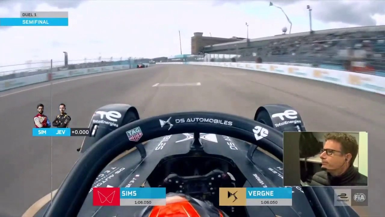 Formula E Berlin 2022 Q1 Sims Vergne Insane Identical Times