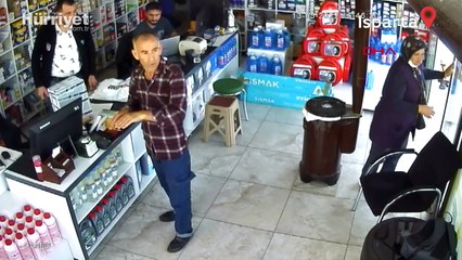 Isparta'da hortum paniği kamerada