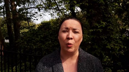 Monica Lennon MSP at abortion rights protest outside US consulate in Edinburgh