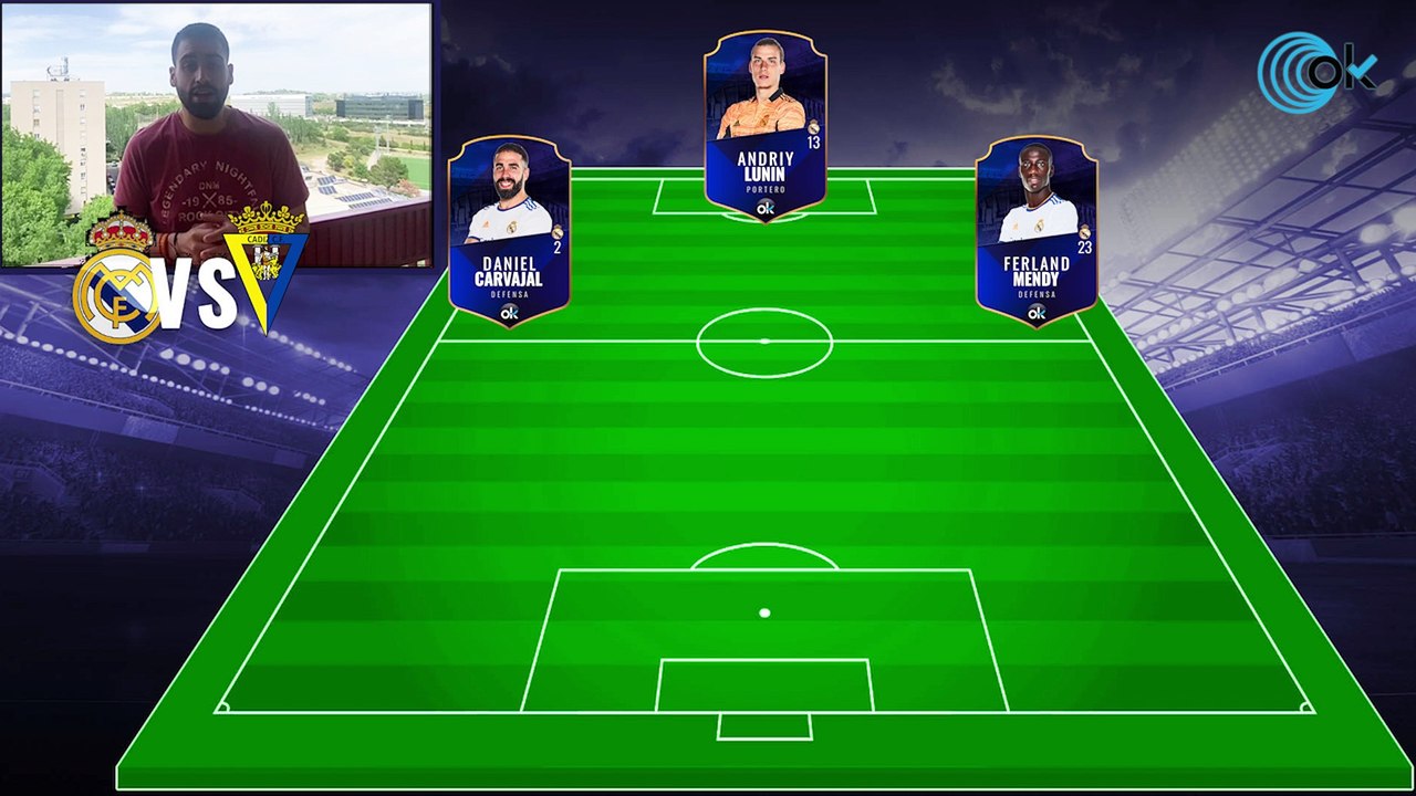Posible alineación del Real Madrid contra el Cádiz
