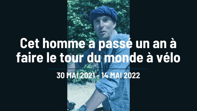 De retour chez lui après un tour du monde à vélo