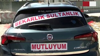 Görenler gözlerine inanamadı! Boşanma davasına gelin arabasıyla gitti