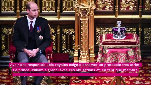 Le Prince William enfreint le protocole en déplacement