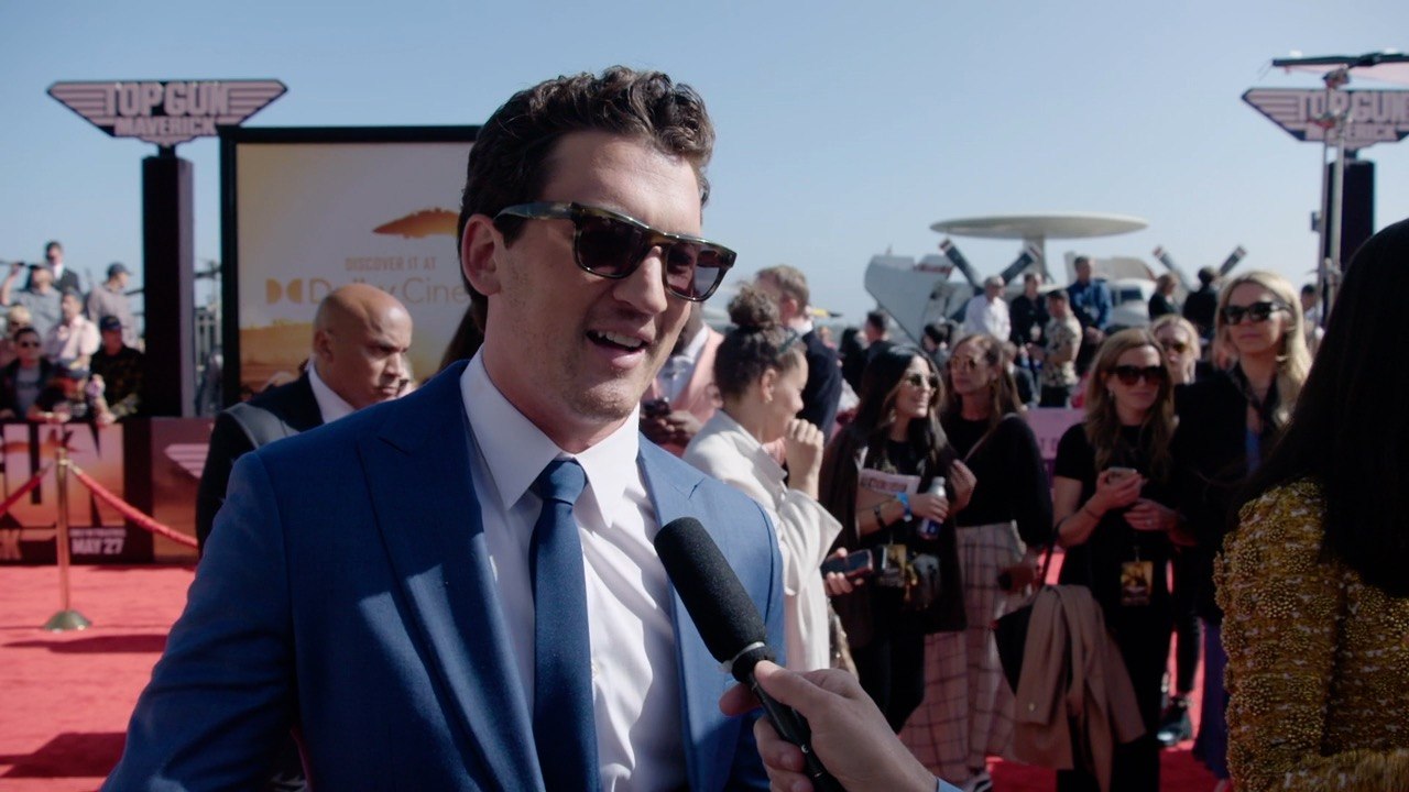 Top Gun Maverick Miles Teller World Premiere USS Midway Interview