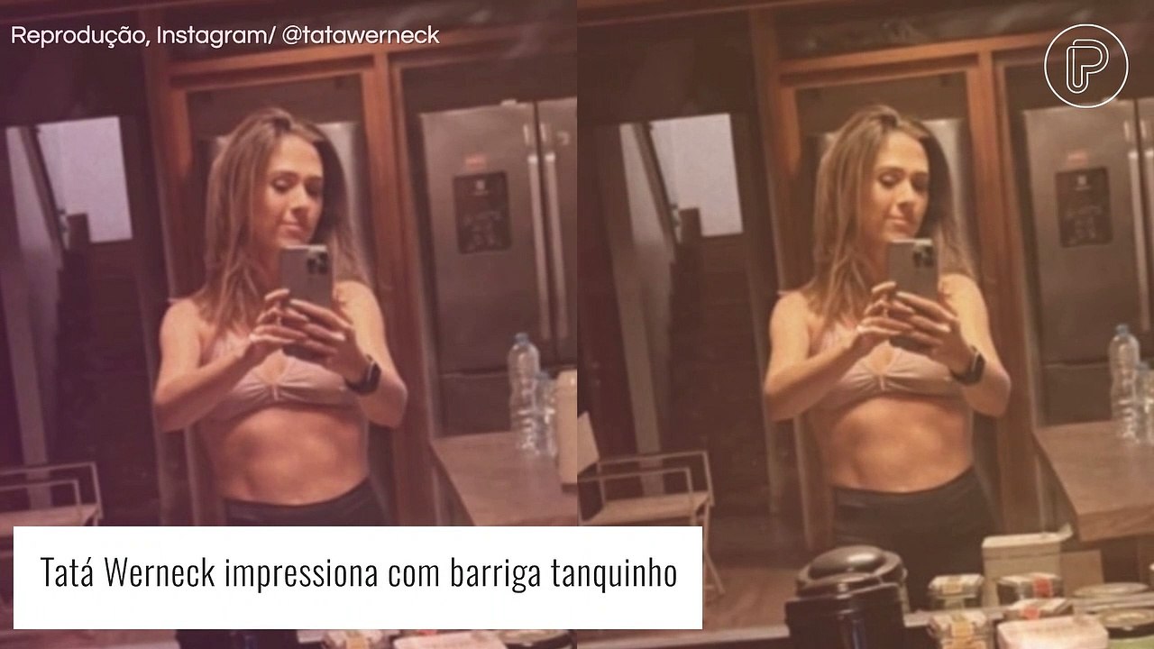 Tatá Werneck impressiona com barriga tanquinho e dá dica inusitada aos seguidores