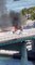 La avioneta impactó un automóvil sobre el puente en Miami