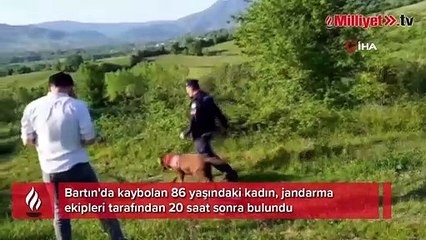 Kaybolan 86 yaşındaki kadın 20 saat sonra bulundu