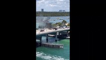 ABD’nin Florida eyaletinin Miami kentinde küçük uçağın köprüye düşmesi sonucu 2 kişi yaralandı.