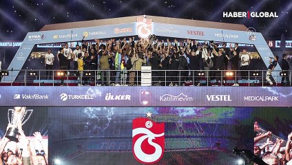 Trabzonspor şampiyonluk kupasını aldı