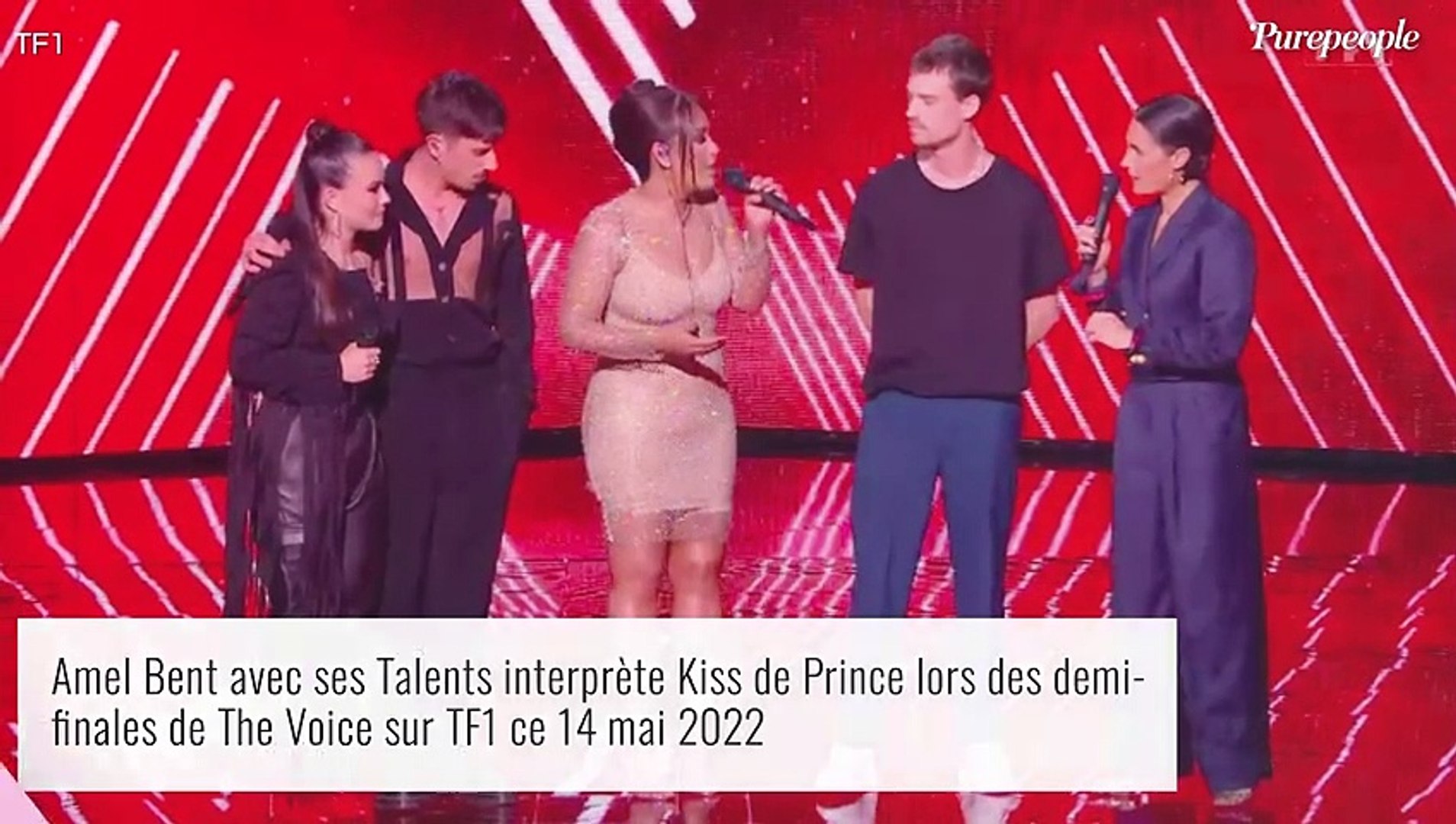 The Voice 2022, la demi-finale : Amel Bent renversante après  l'accouchement, dans une robe moulante - Vidéo Dailymotion