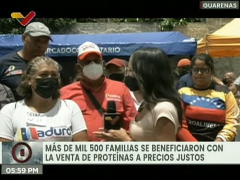 Más de mil 500 familias de Guarenas han sido beneficiadas en jornada de alimentación y recreación