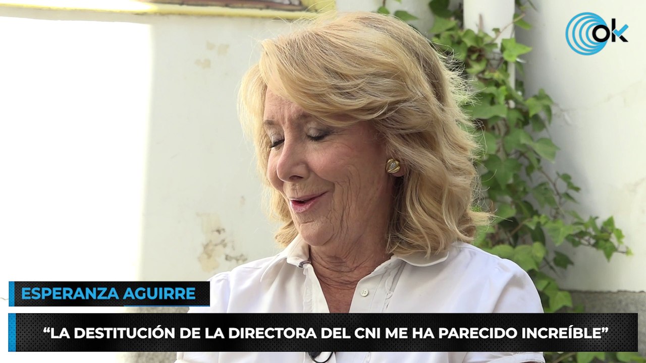 Entrevista a Esperanza Aguirre, ex Presidenta de la Comunidad de Madrid
