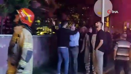 Alev alev yanan evini görünce gözyaşılarına hakim olamadı