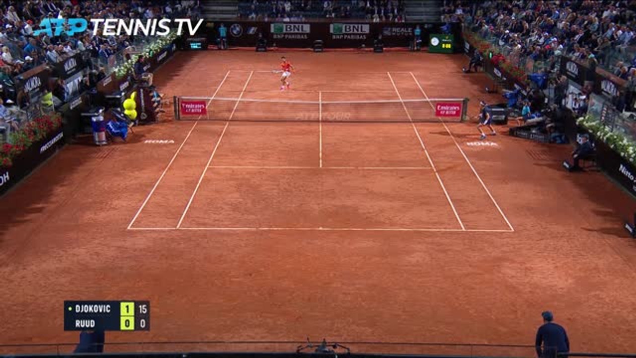Djokovic into Rome final after reaching 1000th win