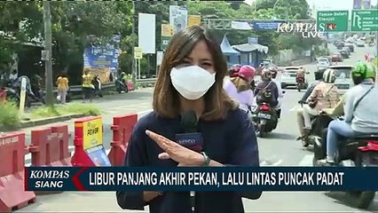 Lalu Lintas Menuju Puncak Padat, Polisi Berlakukan Sistem One Way