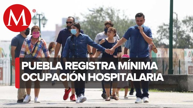 Baja en contagios de covid-19 deja mínima ocupación hospitalaria en Puebla
