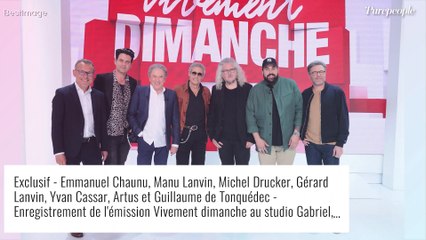 Gérard Lanvin et son fils Manu complices face à Artus dans Vivement dimanche