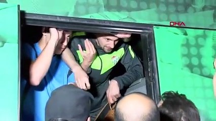 Küme düşen Bursaspor'un kaptanına taraftar dayağı