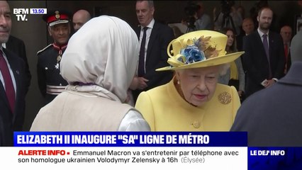 Elisabeth II inaugure "sa" ligne de métro à Londres
