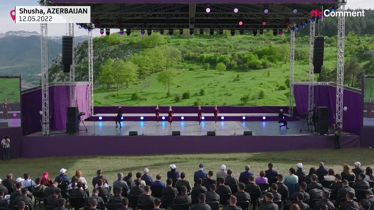 تصاویری از آذربایجان؛ طنین موسیقی و رقص لزگی در شهر شوشا