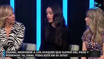 Chanel responde a los ataques que sufrió del PSOE y Podemos: 