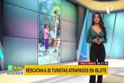 Tingo María: rescatan a turistas que quedaron atrapados por más de 12 horas en un islote
