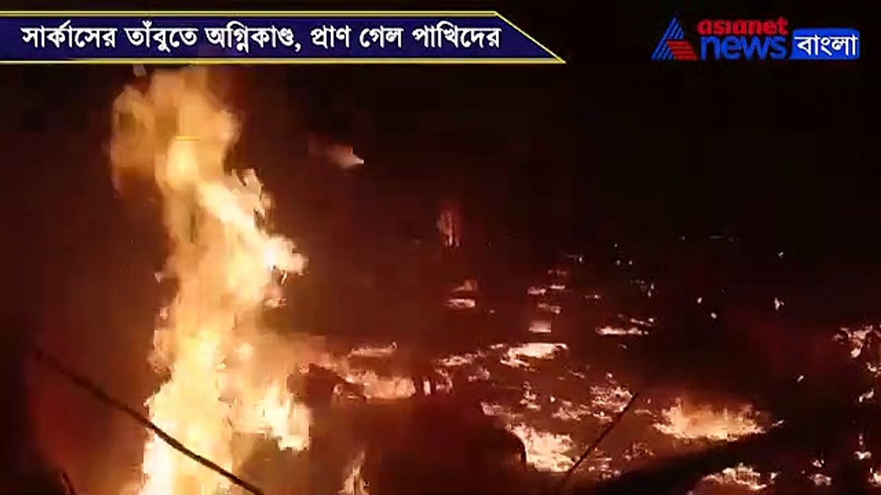 Massive fire breaks out in Circus tent at Howrah
