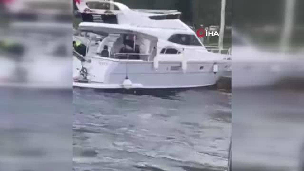 Bebek Sahili'nde alkollü şahıs yattan denize düştü