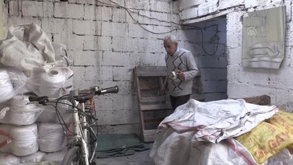 GAZİANTEP - Yaklaşık 60 yıldır mağarada kendir üretiyor