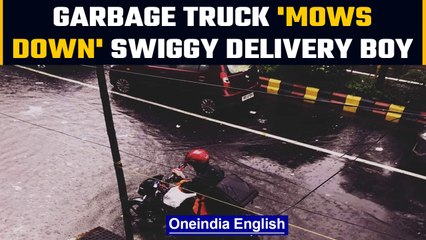 Download Video: BBMP garbage truck mows down Swiggy delivery boy in Bengaluru, fourth death in 2 months | OneIndia