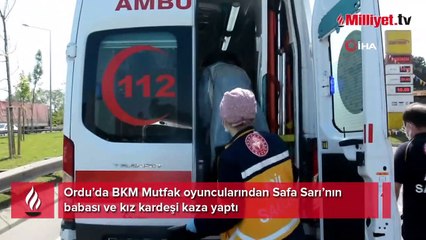 Ünlü oyuncunun kız kardeşi ve babası kaza yaptı