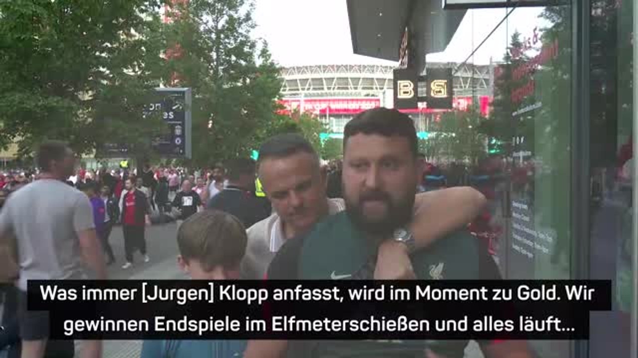 Liverpool Fans feiern den FA-Cup-Sieg