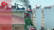 Maltepe’de 5 katlı binada yangın çıktı