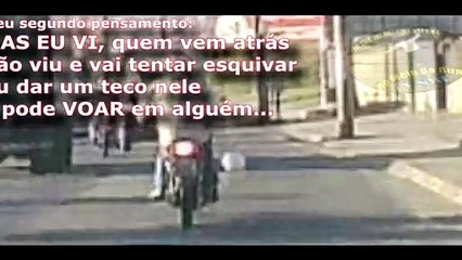 Motoqueiro perde capacete na MINHA FRENTE e quase causa acidente.