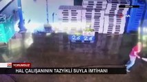 Hal çalışanının tazyikli suyla imtihanı