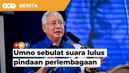 Umno sebulat suara lulus pindaan perlembagaan, kata Najib