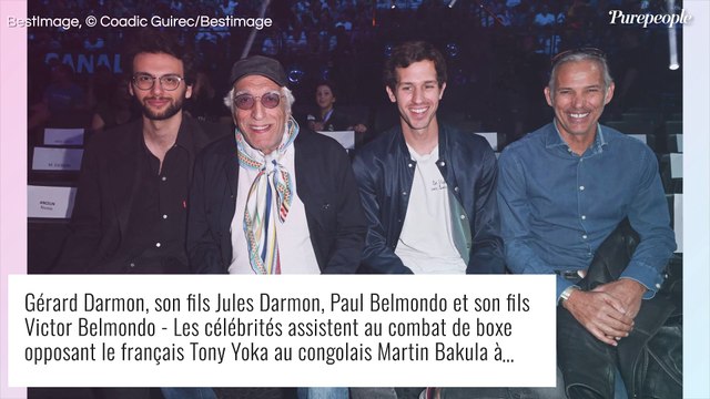 Gérard Darmon avec son fils Jules, Gilbert Montagné tendre avec sa femme Nikole... au combat de Tony Yoka