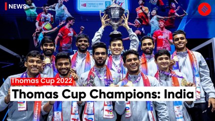 India clinch Thomas Cup title for the first time