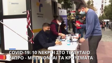 Covid-19: Δέκα θάνατοι και 3.553 νέα κρούσματα το τελευταίο 24ωρο