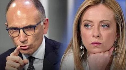 Enrico Letta e Giorgia Meloni: "Siamo indietro sullo Ius soli", "Vivete su un altro pi@neta"