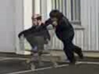 OKIL DANS UN CADIE  JACKASS JUNIORS