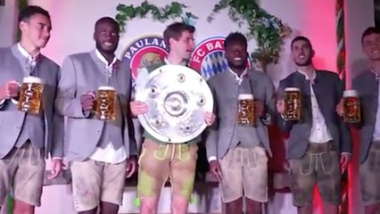 La celebración del Bayern que ya es una tradición